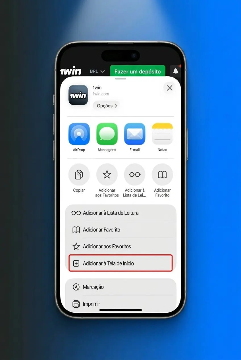 Guia de 5 passos para baixar e instalar o app 1win no iPhone ou iPad via App Store