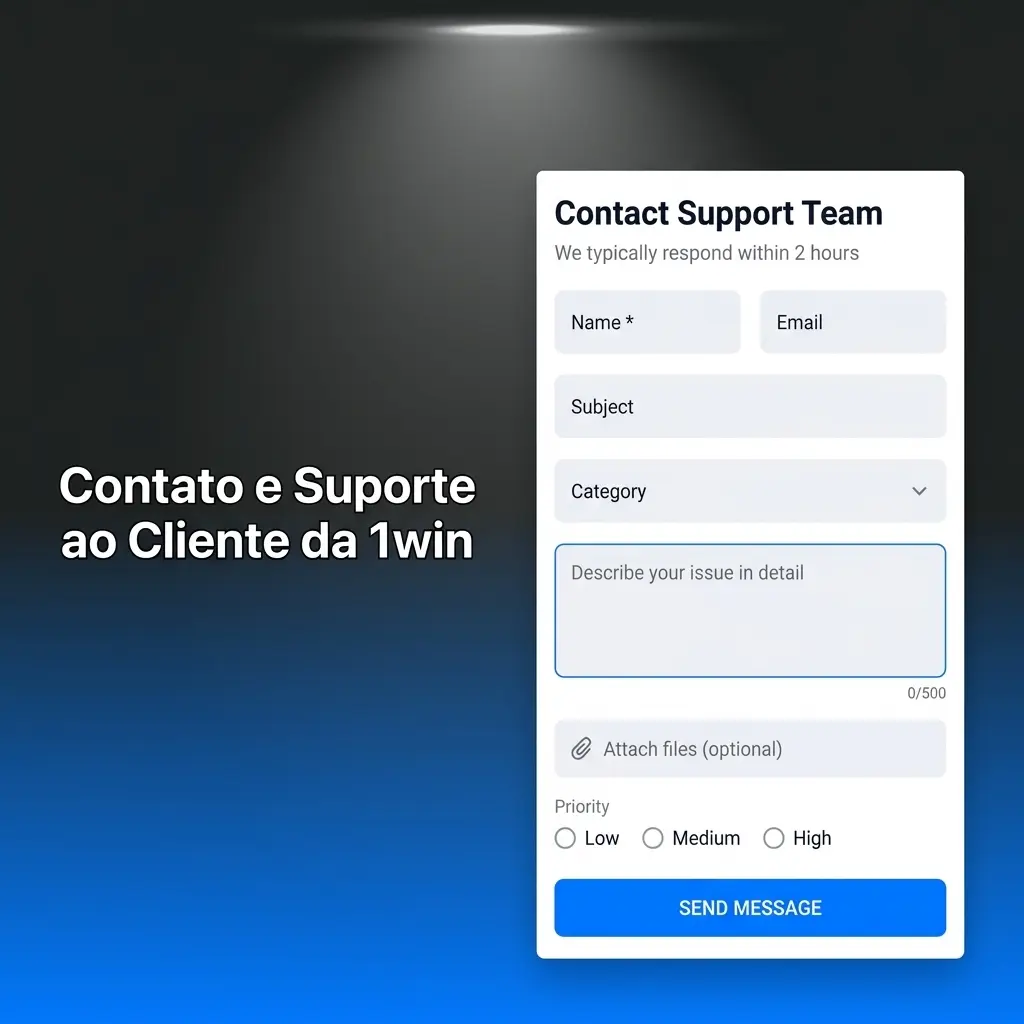 Suporte ao cliente da 1win disponível 24/7 via chat ao vivo, e-mail e Telegram para jogadores brasileiros
