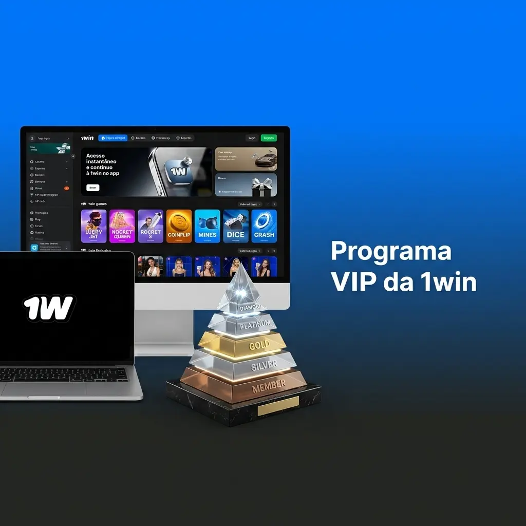 Programa VIP da 1win com 80 níveis, cashback crescente, gerente dedicado e torneios exclusivos em BRL